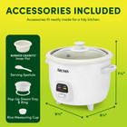 Aroma   6-cup Rice Cooker   Food Steamer With Bonded Granite   Nonstick Ceramic 