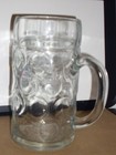 One Liter Mug Paulaner Munchen Dimpled Glass German Beer Stein