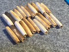 20 Original 1  Long Hairpipe Bone Beads Native American Indian 1800 s