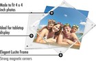4x4 Acrylic Picture Frame - Double Sided Frames With Magnetic Corners