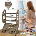 Wooden Craft Paint Rack Organizer 2 In 1 For Multi-functional Art Tools Storage
