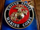 U s Marine Corps Ega Usmc Metal Medallion Enamel Shadow Box Emblem Plaque