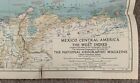 1939 National Geographic Map Of Mexico-central America-west Indies 40x23 Vf Cond