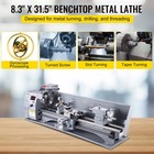 Mini Metal Lathe Benchtop Machine 8 3  X 31 5  Working Lathe Center Rest