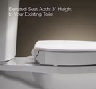 Kohler Hyten Elevated Elongated Toilet Seat - 3  Height  Soft Close  white 