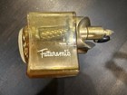 Futuramic Pencil Sharpener Full Size Wall Or Desk Mount Amber Yellow Brass