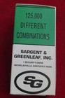 Sg Sargent Greenleaf Security Combination Lock Key Changing 8077ad Nos 6523
