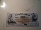 Sling s      1871 Post Civil War Clinton National Bank Nj Obsolete Bank Check