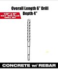 Milwaukee 1 2  X 4 x 6  Mx4 Sds Plus Carbide Rotatory Hammer Drill Bit For Rebar