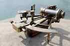 Antique Brass Working Marine Sextant Collectible Vintage Nautical Ship Astrolabe