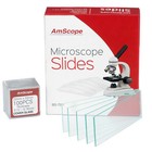 Amscope 100 Prepared Microscope Slides  Blank Slides  Coverslips   Pipettes