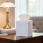 Square Tissue Box Cover  Linen cotton Fabric Tissue Holder  Decorative Cloth    