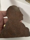 Vintage Cast Iron Native American Indian Chief Head Bookend single 