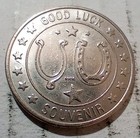 Statue Of Liberty Good Luck Souvenir Lucky Horseshoe Wishbone Stars Token Coin