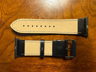 Burton Goods Black Leather Band For Apple Watch Ultra Series   49mm - New 