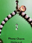 Kate Spade Phone Charm Chain Bread Pearl Fits All Phone Cases New
