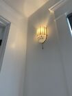 Antique Vintage Art Deco Ceiling Light Fixture Skyscraper Schoolhouse Sconce 