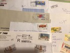 Spain Large A  T  M   Vending Label 17 Stamps Covers Ref A1193