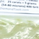 Techdiamondtools Diamond Powder 400 Grit 54-80 Microns  25 Cts   5 Grams