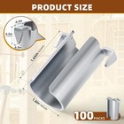 Smart Shield Nail Guard For Wire Cable 100-pack Galvanized Stud Protector