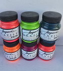 Jacquard Textile Colors Set Of 6 Flourescent Fabric Paints New Sealed 