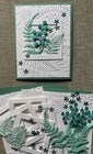 Stampin  Up  Card Kit Fern   Flora  Embossed Moonlit Framed Ferns Fun  Beautiful