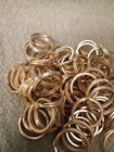 Split Key Rings - Gold Color - Key Chain Ring Lot Of 100