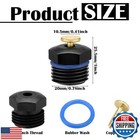 Kittmip 30 Pcs Sprinkler Nozzle 1 2 Inch Garden Misting Nozzles Adjustable 36