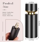 2 Pcs 50ml Glass Spray Bottle For Perfume Refillable Travel Atomizer Empty Black