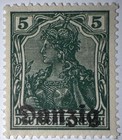 Travelstamps- 1920 Germany Occ poland   Danzig Mi 1 Mint  Og Hinged Mogh