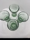 Vintage Coca-cola- Heavy Flared Rim Green Libby Glasses - Set Of 4