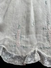 Vintage Baby Girl Dress 3-6 M Smocked Embroidered Crosses Lace Trim Heriloom