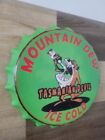 Mountain Dew Tasmania Devil Bottle Cap Metal Sign Man Cave Bar Decor Sign