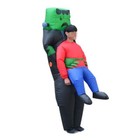 Inflatable Hold Costume Adults Funny Blow Up Outfit Halloween Dress Jumpsuit