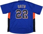 Sale  New York Mets Juan Soto Autographed Signed Blue Jersey Beckett Bas Qr