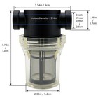 3 4  Female Npt In-line Strainer With 100 Mesh Stainless Steel Filter Screen    