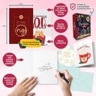 100 Pack Boxed Christmas Cards With Envelopes   Stickers  100 Unique Designs    
