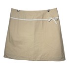 Gap Khaki A Line Skirt Ribbon Waist Tie Preppy Coquette Women Plus Size 16