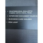 New Samsonite Xenon Business Portfolio  Writing Pad Steel Gray Ballistic Fabric