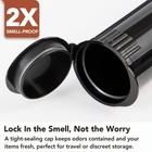 Smell Proof Cigarette Holder Case  Single Pre Roll 10pack  Black 