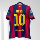 Barcelona 2014 15 Messi  10 Home Short Sleeve Ucl Final Men Retro Soccer Jersey
