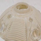 1930s Art Deco Pink Glass Light Shade Boudoir Lamp 1 5  Fitter 6-5 8  Diam X 3 