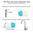 Gjinxi Bathtub Extender 2 Pack Silicone Faucet Extender For Kids Kitchen Sink   