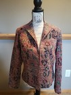 Women   s Coldwater Creek  Floral Jacket Blazer Sz S Petite
