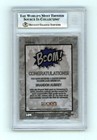 Brandon Aubrey 2024 Hits Memorabilia Boom Silver Signed Bgs Bas Auto Cowboys