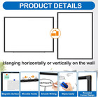 H-qprobd Large Magnetic White Board Dry Erase Whiteboard With Black Aluminum Fra