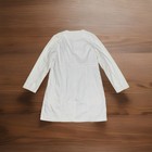 Figs Womens Aurora Lab Coat Large White Scrub Top Professional Nursing Medical