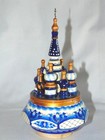 Vintage Russian Hand Painted St  Basil s Cathedral Moscow Music Box  Working
