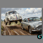 Herbie The Love Bug James Bond Mash Up Poster Wall Art 66lb Heavyweight Print