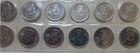 Set Of 2010 Canada Olympic Quarters 12 Twenty-five Cents  Mint Unc 25 Cents 25c